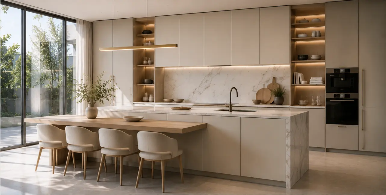 NOOK made-to-measure light kitchen cabinetry