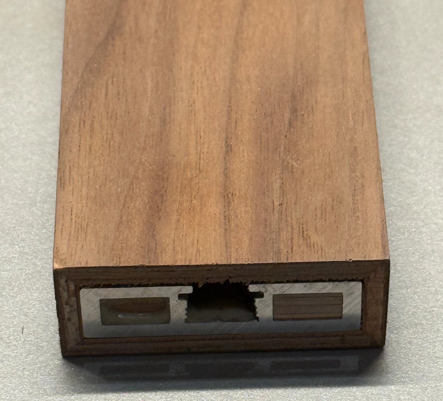 Timber-clad metal profile